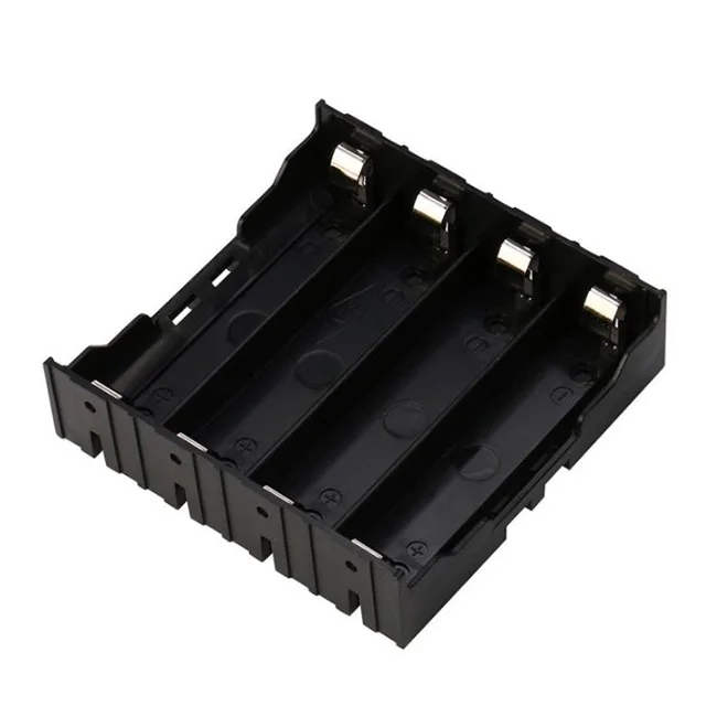 BK-18650-PC8 4 Cell Li-Ion 18650 Держатель аккумулятора с штырьками для ПК держатель