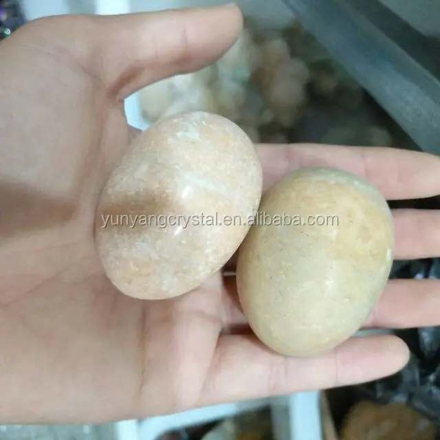 Natural white jade stone eggs wholesale price crystal stone eggs