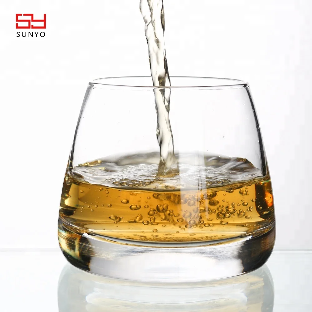 personalised handmade crystal whisky glass cup with thick base