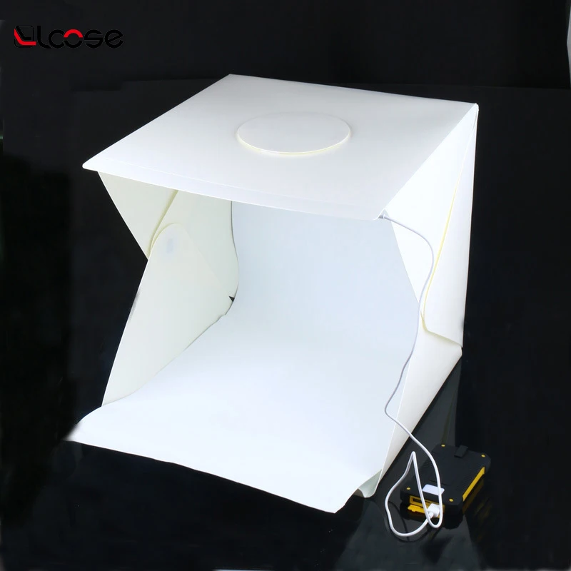 Factory direct sale Portable foldable LED mini photo studio light box Photography Studio for mobile or camera with 20/30/40cm