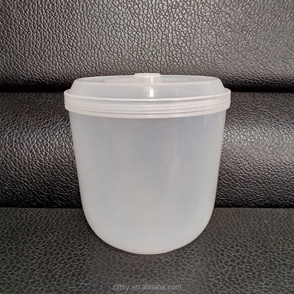 Translucent PP plastic barrel 5 liters capacity raw material bucket with lid