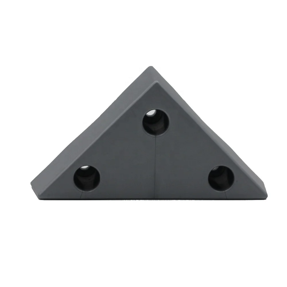 Tall Triangle Corner Plastic Sofa Legs In Silver Grey,sofa Leg Corner With Free Sample