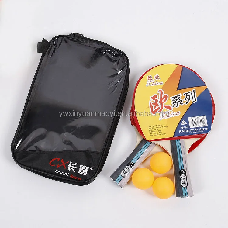 
high quality rubber ping pong paddle racket/wooden table tennis set racket bat wholesale price 