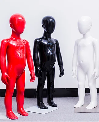 Wholesale kids dress model plastic egg head child mannequin