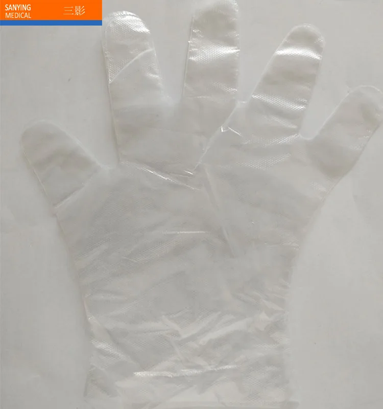 
Transparent Color Standard Medical Disposable PE Glove 