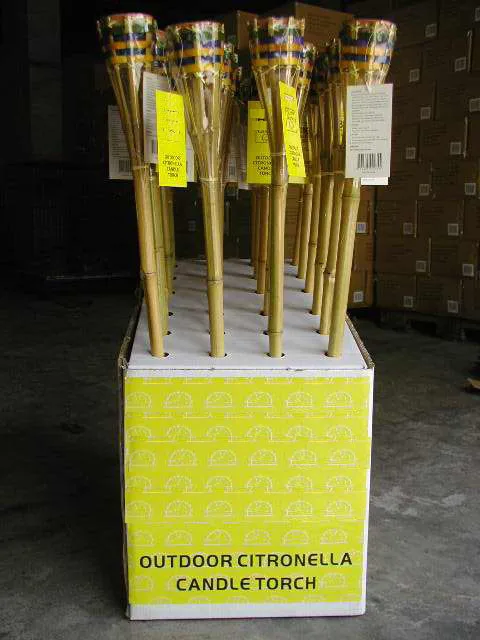 bamboo tiki  torch garden festival torch candle torch
