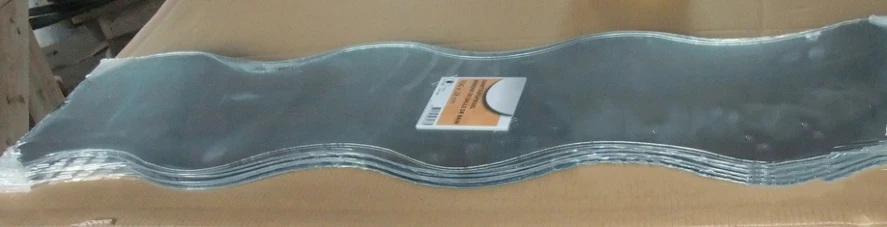 Best selling S shaped frameless wave mirror adhesive mirror for wall 20x40cm 20x120cm 20x160cm