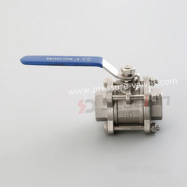Forged/Stainless steel Lever 3 piece ball valve price