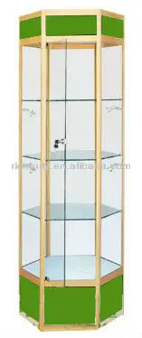 Glass jewelry display cabinet, mirror jewelry cabinet