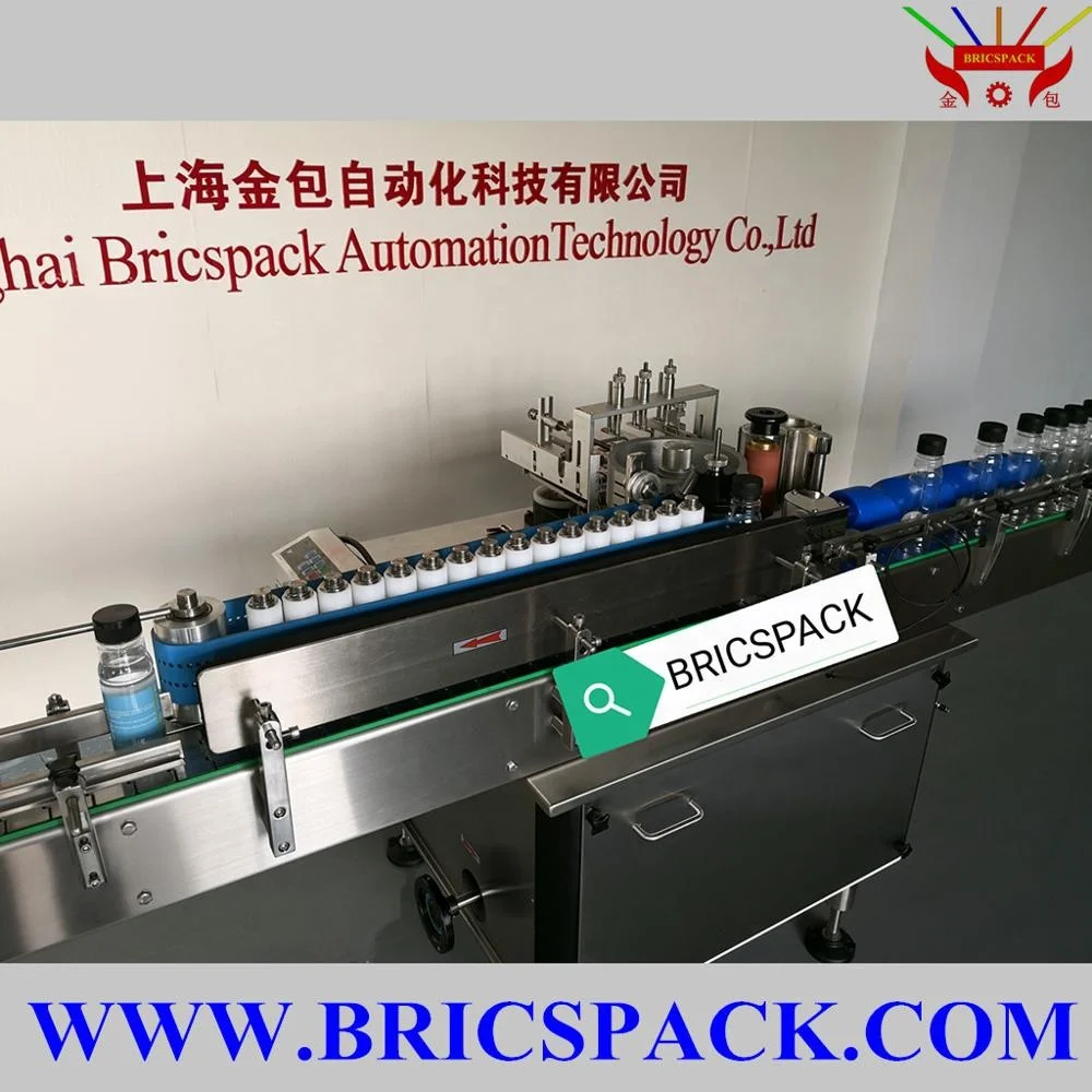 
Wet glue/Cold glue labeling machine for Round glass water bottles paper label 