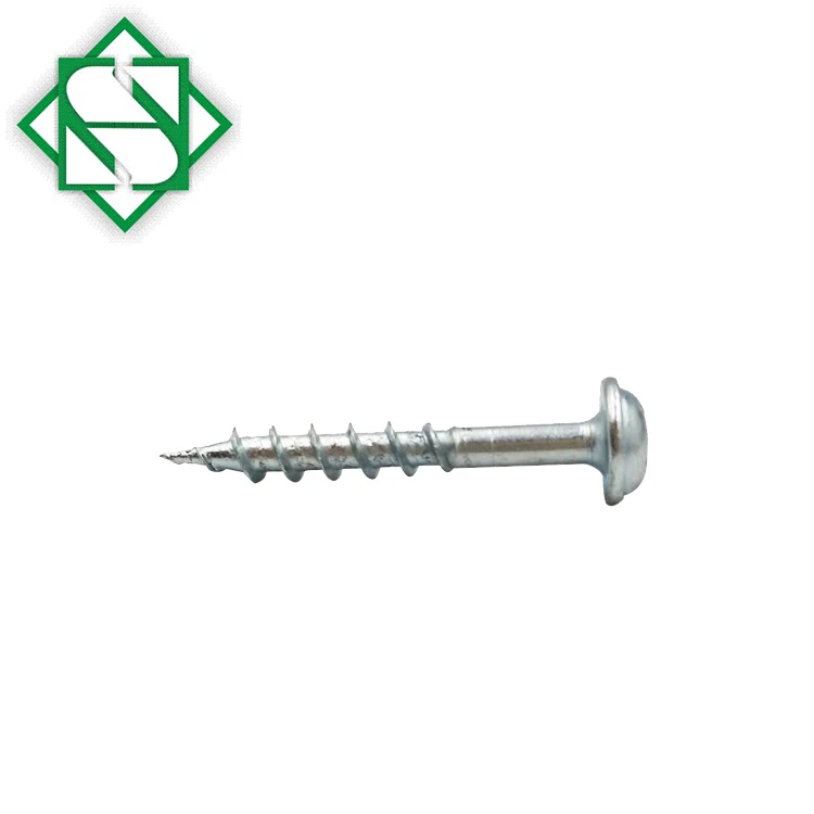 Blue Zinc Finish Screw Square Drive Multipurpose Wood Screw for Toy