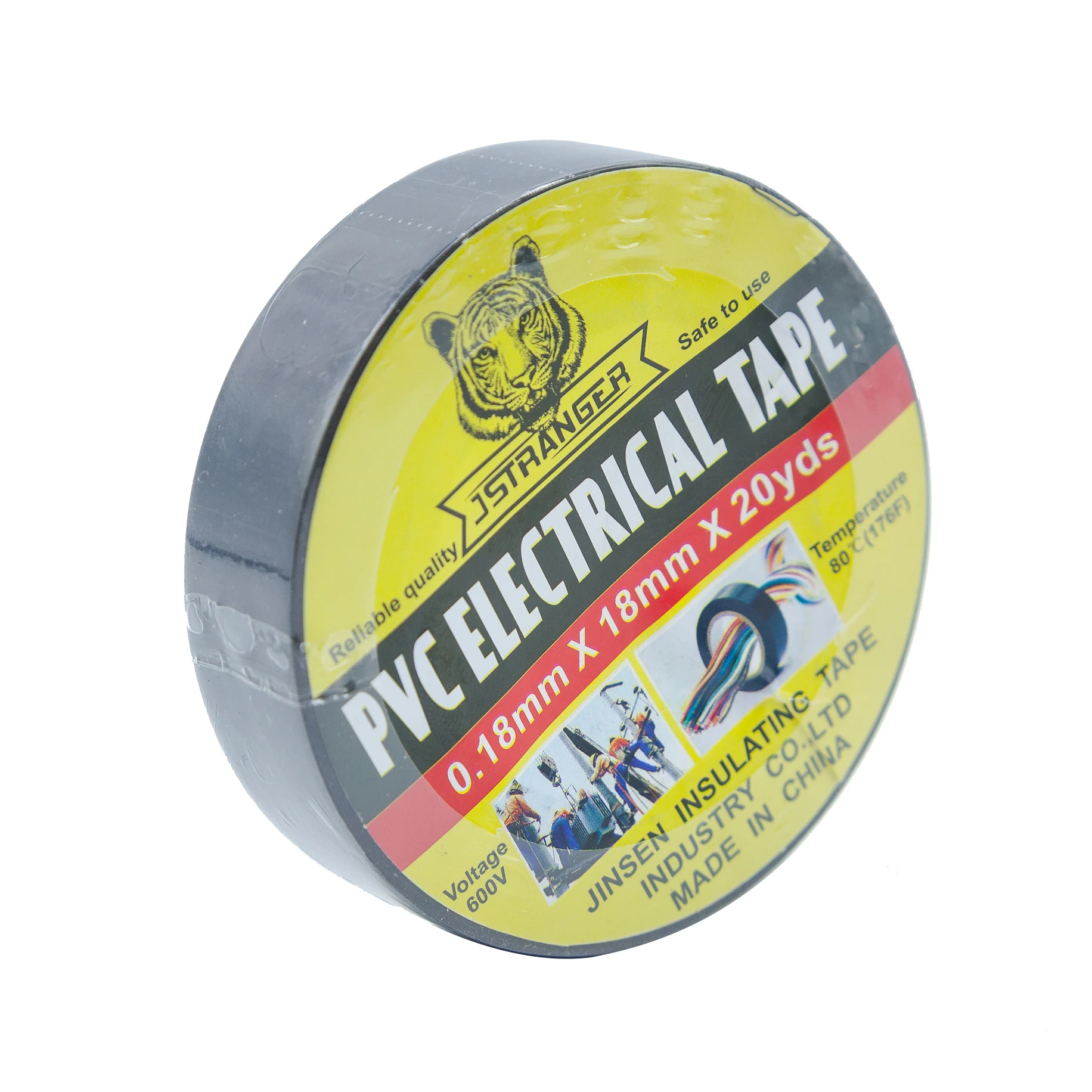 Good China supplier hot sale Heat Resistant colorful electrically conductive adhesive  warning  electrical tape roll