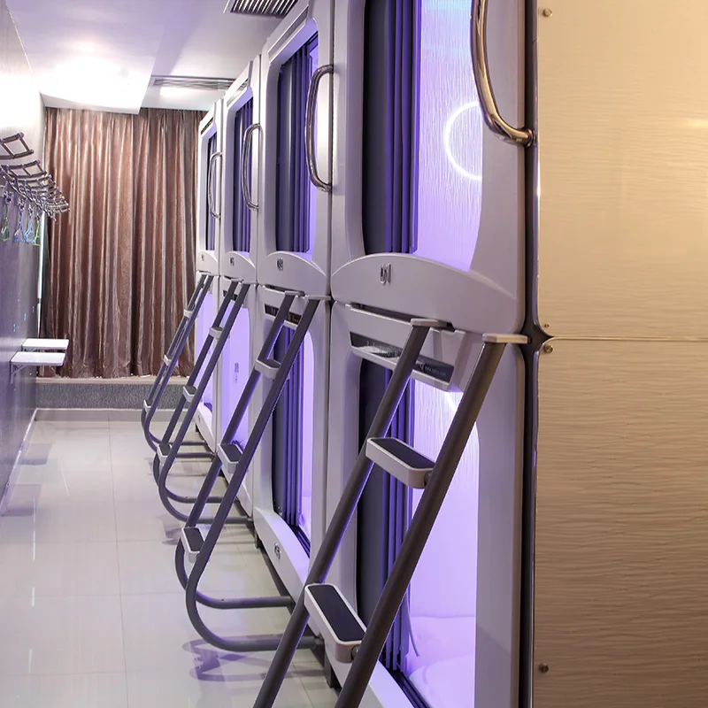 home use modern fashionable kids bunk bed with somatosensory games TV, Capsule Bed hostel beds metal bunk