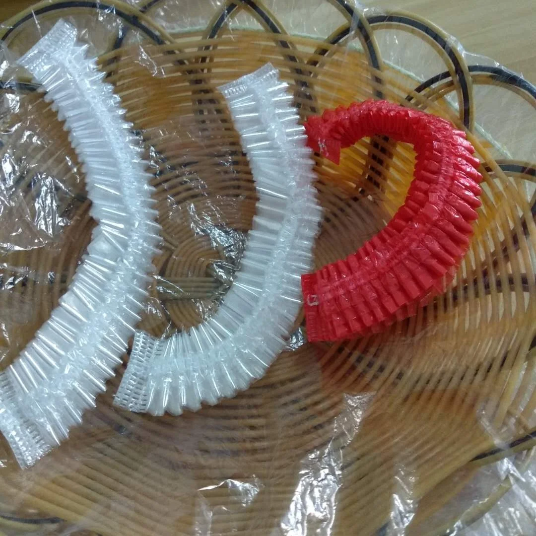 Strip Shower Cap Plastic Disposable Washing Shower Cap For Women