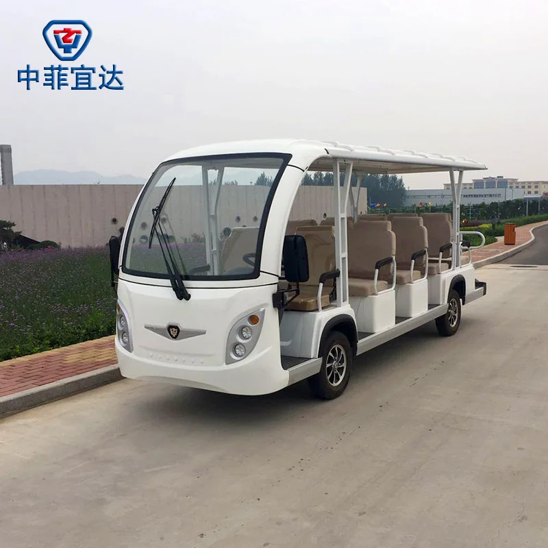 Professional electric shuttle bus with CE certificate