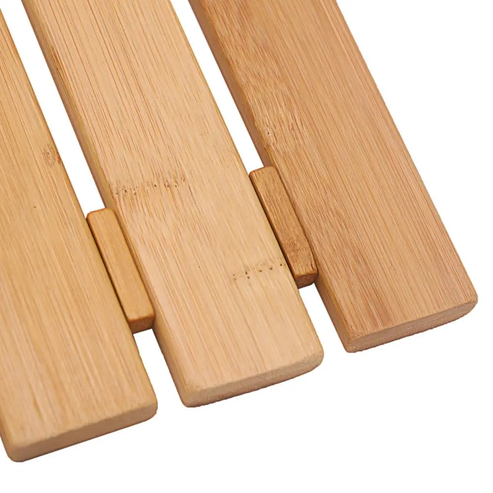 Wholesale insulated non slip bathroom Floor Mat bamboo Shower mat