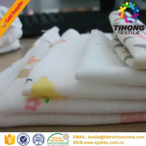 breathable organic muslin cotton fabric rolls