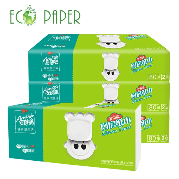 
Wholesale Kitchen Paper Towel Papel Higienico Bamboo Pulp 
