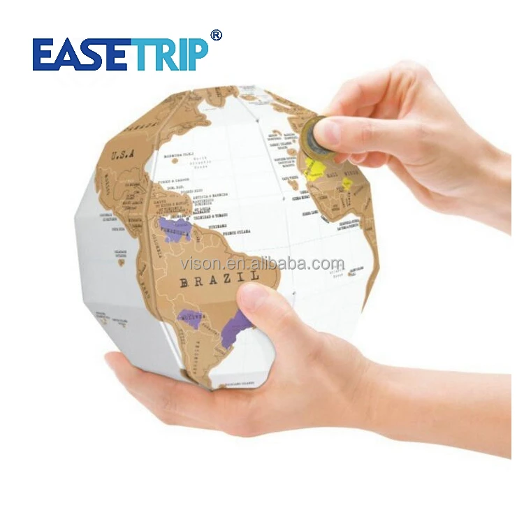 Популярная забавная 3D Глобус для путешествий с картой мира нарисованная Off