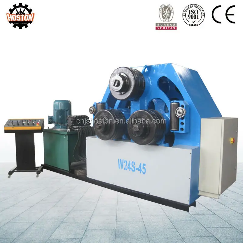 
CE W24S-45 tube 3 roller profile bending machines 