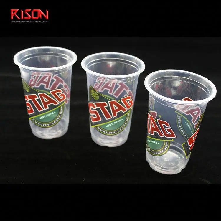 
pp plastic clear drinking cup with dome lid bio plastic cup 