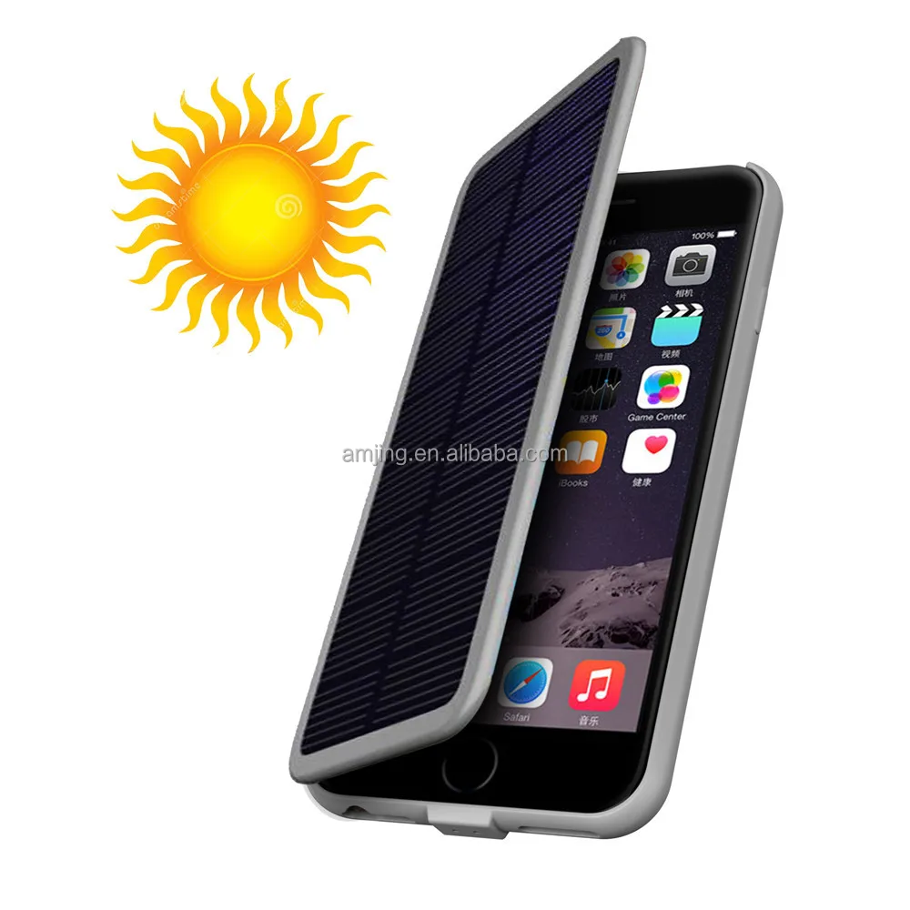waterproof solar powered cell phone case charger