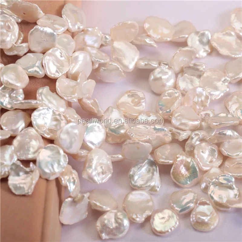 FEIRUN 11-13mm good quality keshi reborn popcorn shape pearl freshwater pearl strand, pearl string designs