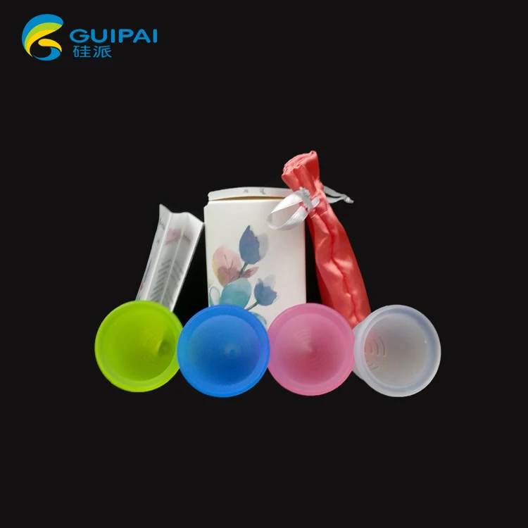 2020 new  Silicone cup menstrual high grade period cup with inner packing bag and packing box