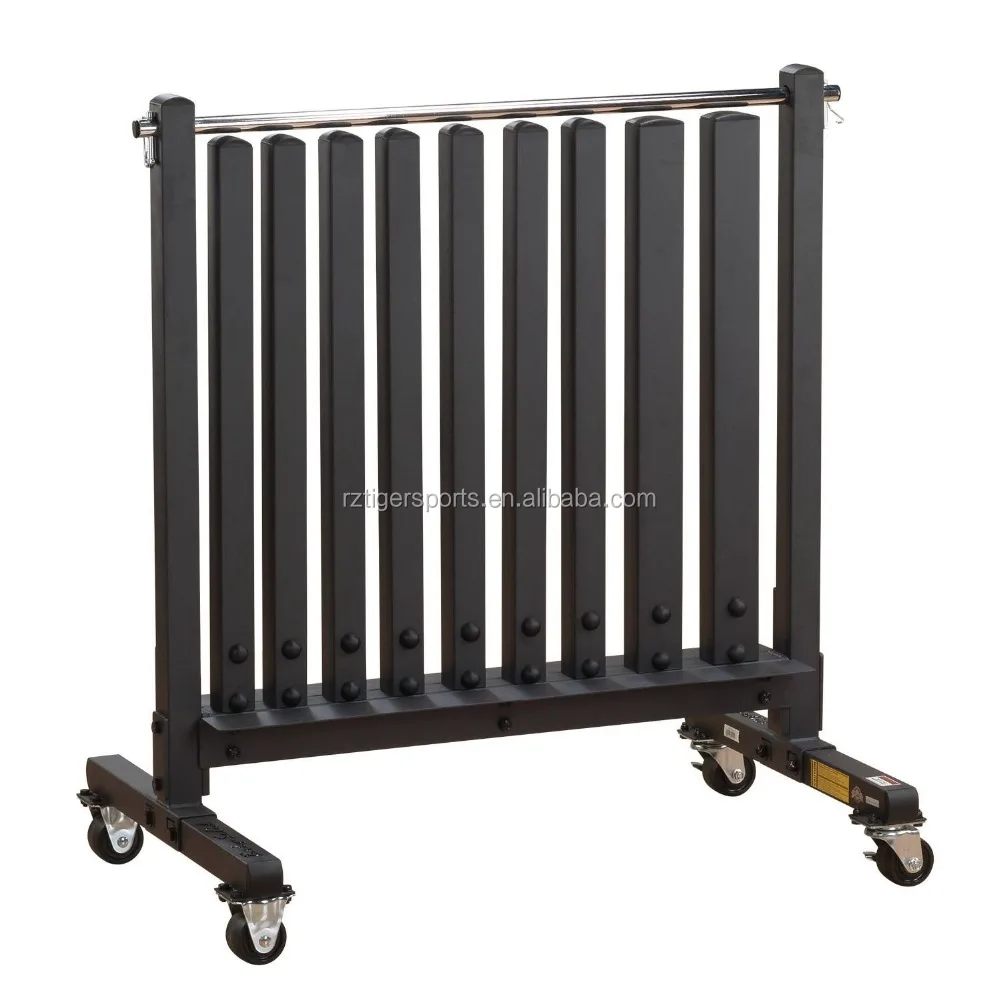 Custom vinyl neoprene dumbbell storage rack for gym or club