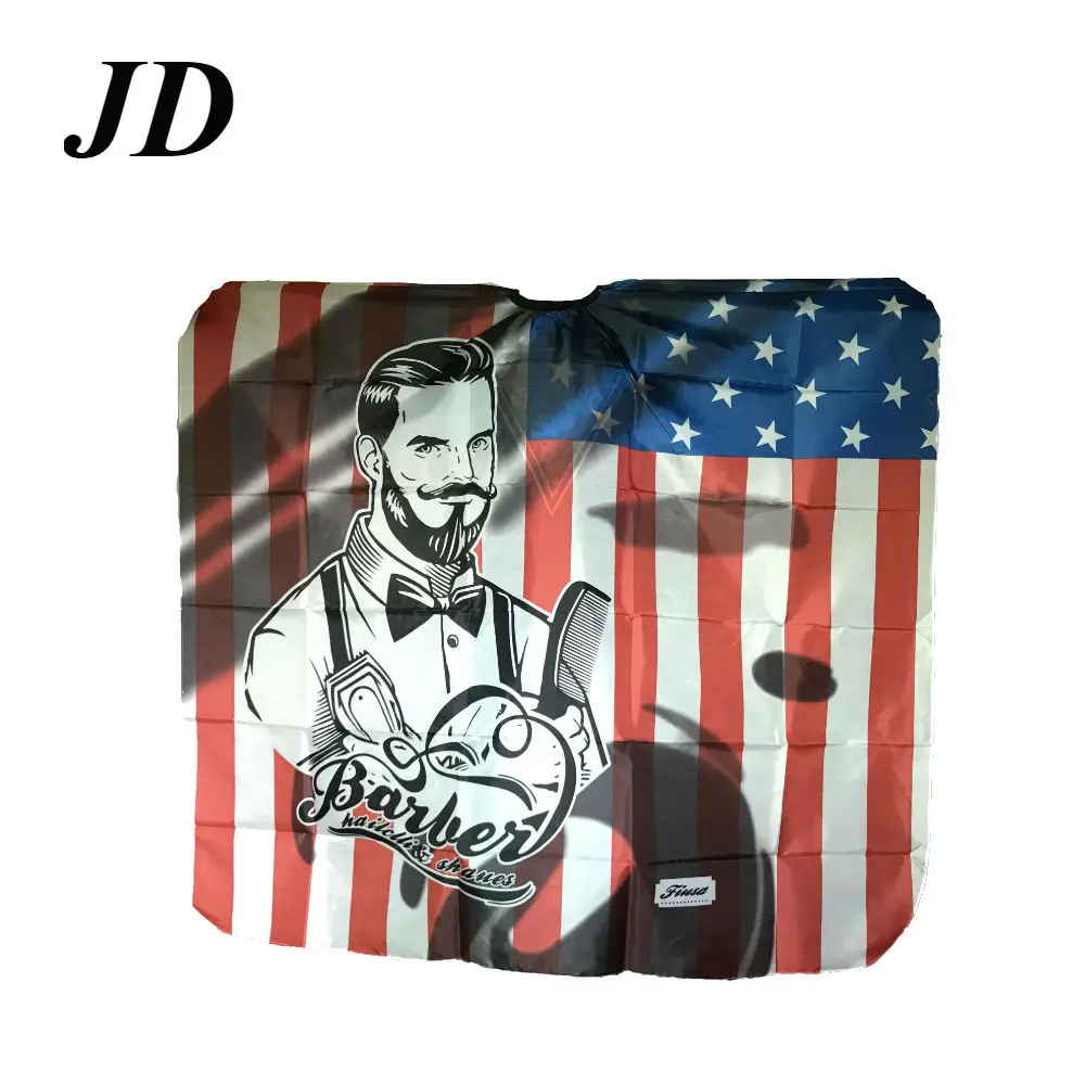 cape hairdressing for adults Polyester barber cape elastic neck for hairdresser