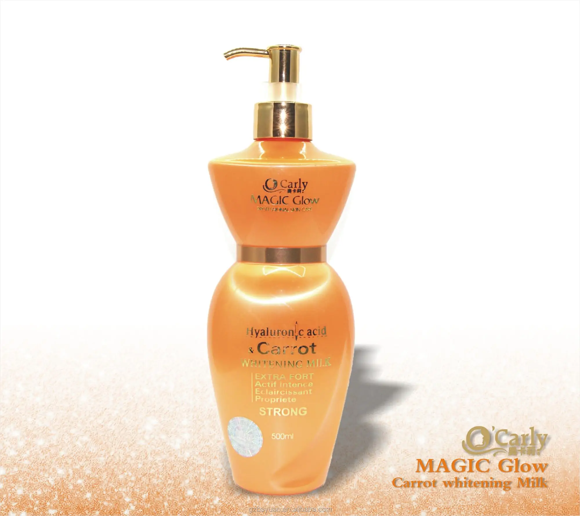 Private Label Dark Skin Strong Bleaching Cream Body Lotion Hydratante Organic Carrot Remove Pimples Lait De Corps Eclaircissant