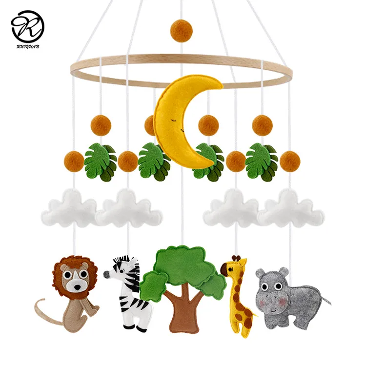 2021 new design felt baby mobile felt crib mobile decoration baby toy