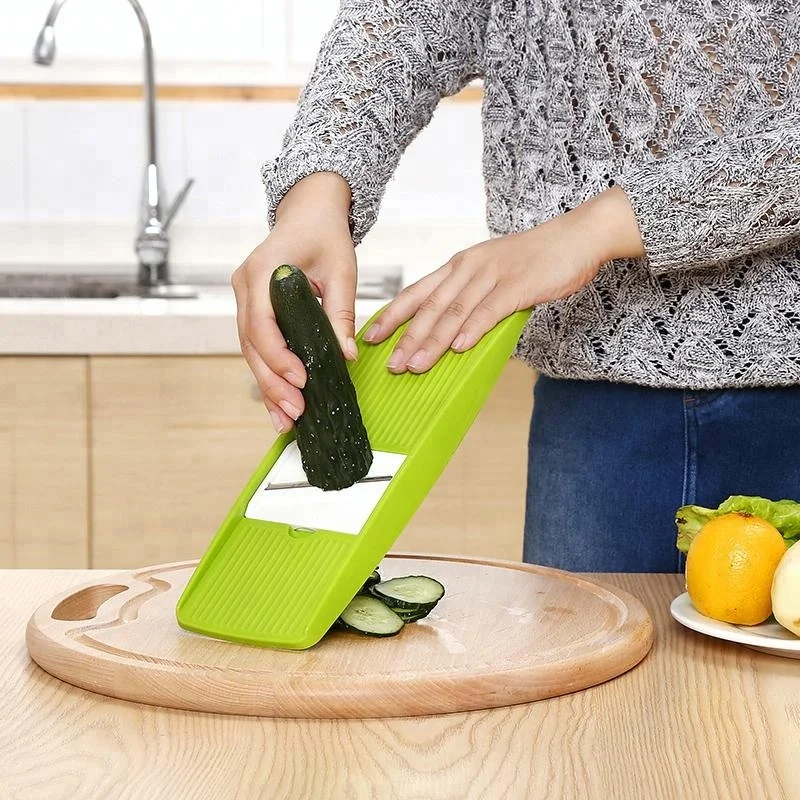 Household Kitchen Hand Plastic Mandoline Potato Vegetable Slicer