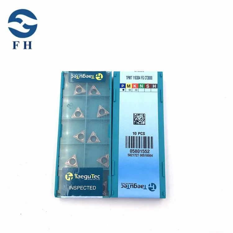 Taegutec insert turning tools carbide cutting inserts TPMT110304FG CT3000