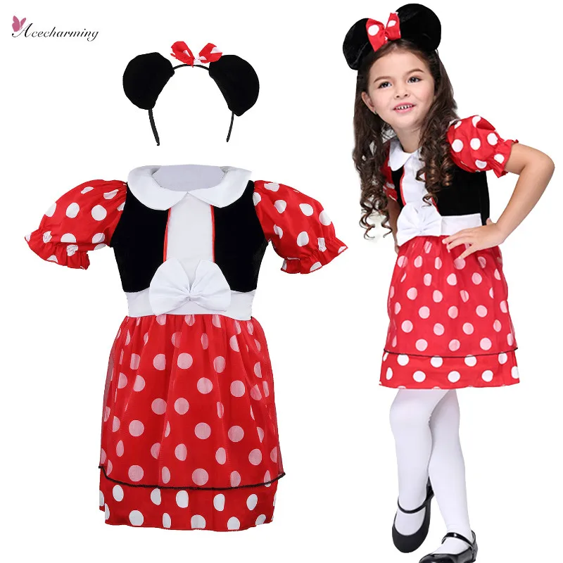 Polka Dots cosplay girls font b dresses b font Headwear Halloween Christmas font b Fancy b