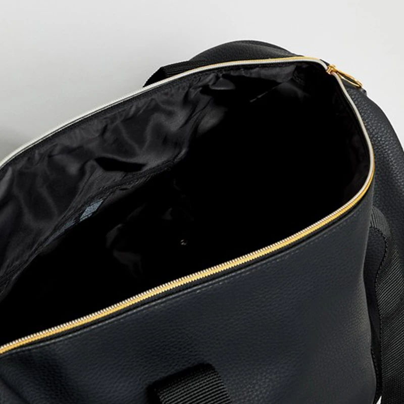 2019 New Style Black Outdoors Men PU Leather Travel Duffel Bag Per Custom Request Welcome Custom Design 50*26*26cm 2*FOB Price