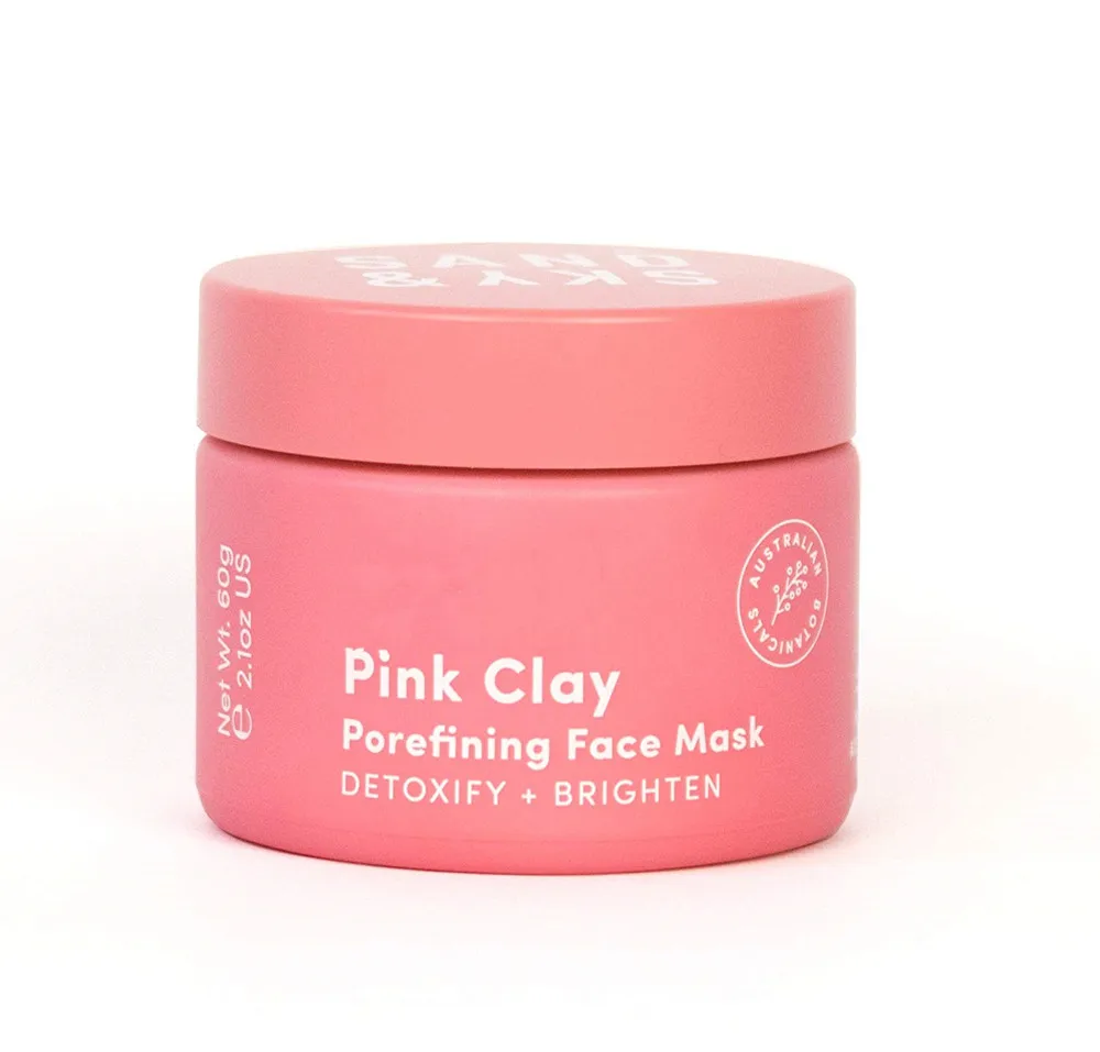 Sand  pink skin whitening clay face mask