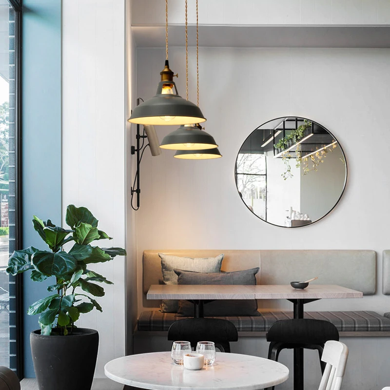 Restaurant lighting decoration  hang gym office dance bar vintage colorful pendant light