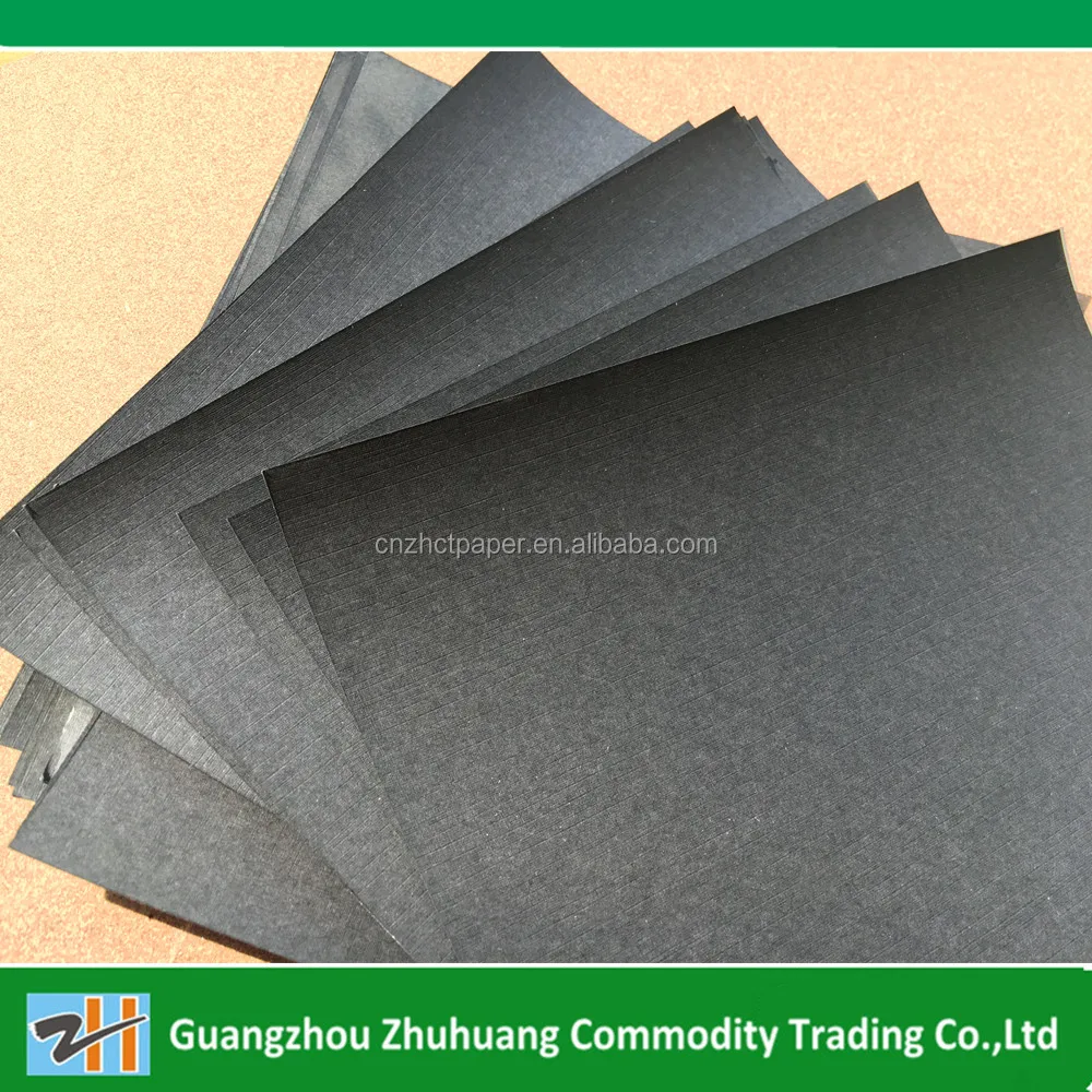 
Linen black paper texture paper 450gsm 