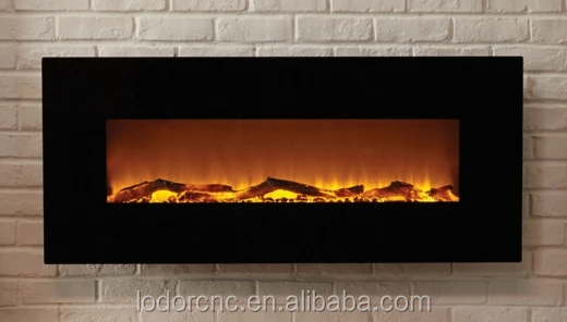 modern flame wall mounted electric fireplace