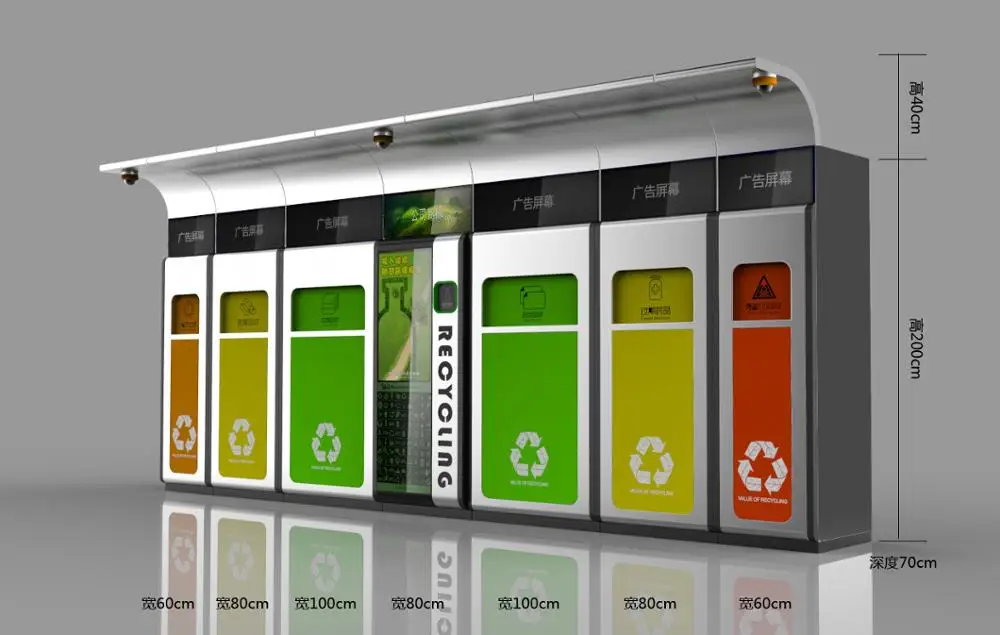 Multi-classification recycling machine  recycling machine, bottles, drugs, batteries, books, clothing, paper