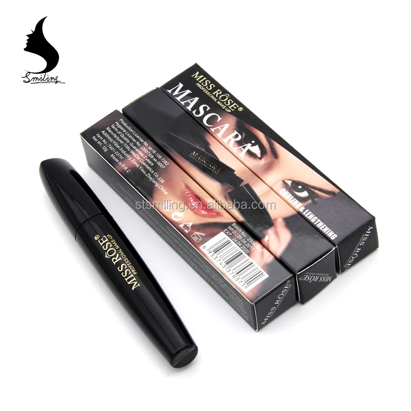 
Miss Rose 4D Fiber Lengthening Extension Volume Mascara Black Ink Waterproof 3d Fiber Eyelash Extension Mascara 