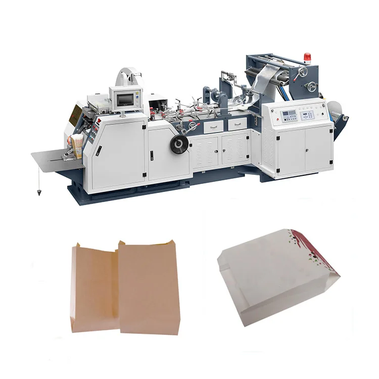 
Flat bottom kraft paper bag making machine 
