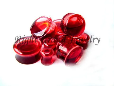 Custom Design Halloween Red Liquid Fake Blood Ear Plugs Jewelry