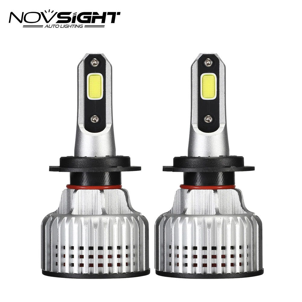 Novsight Высокая ближнего света h7 h4 cob чип автомобиля лампы Авто Новый светодио дный s2 светодиодные фары