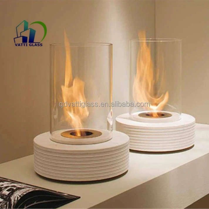 Труба из боросиликатного стекла большого диаметра для мини-камина с