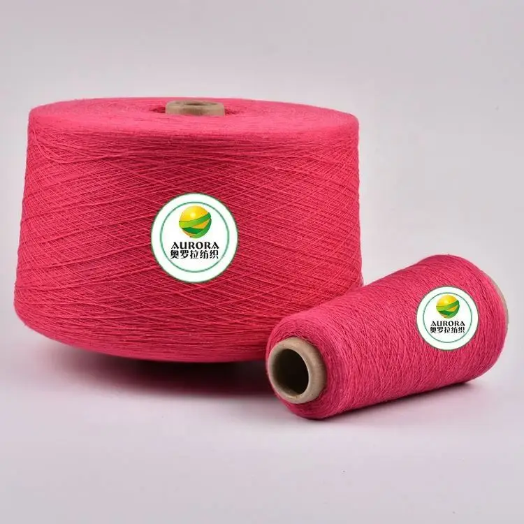 
Factory custom sock yarn sale socks recycled cotton oe dyed tc blended sock yarn 