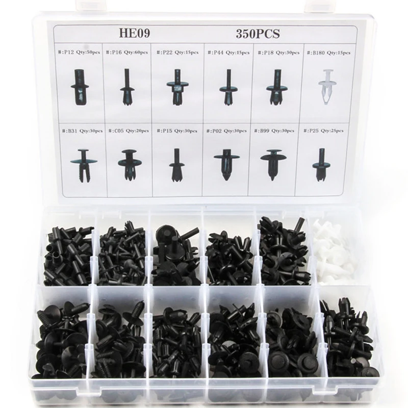 Оптовая продажа, 350CS автомобильные заклепки, автомобильная отделка, зажим для панели, автомобильный корпус, комплект креплений, пластиковые зажимы, авто для BMW, Audi, Ford