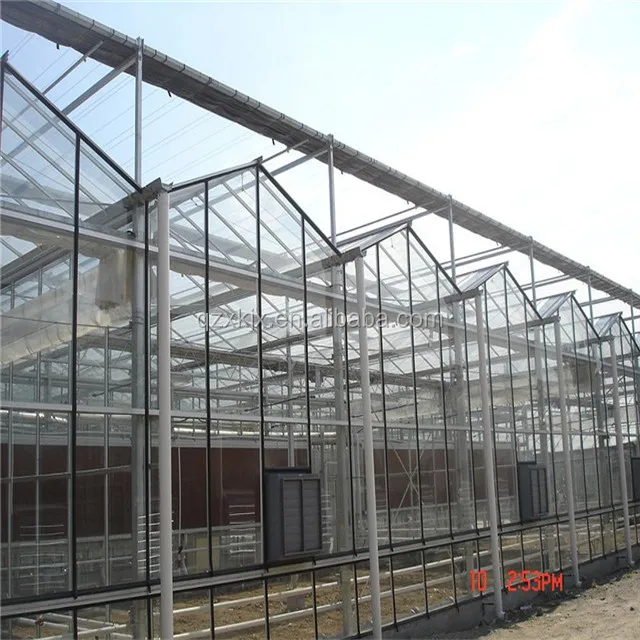 Intelligent control tempered greenhouse glass climate control system