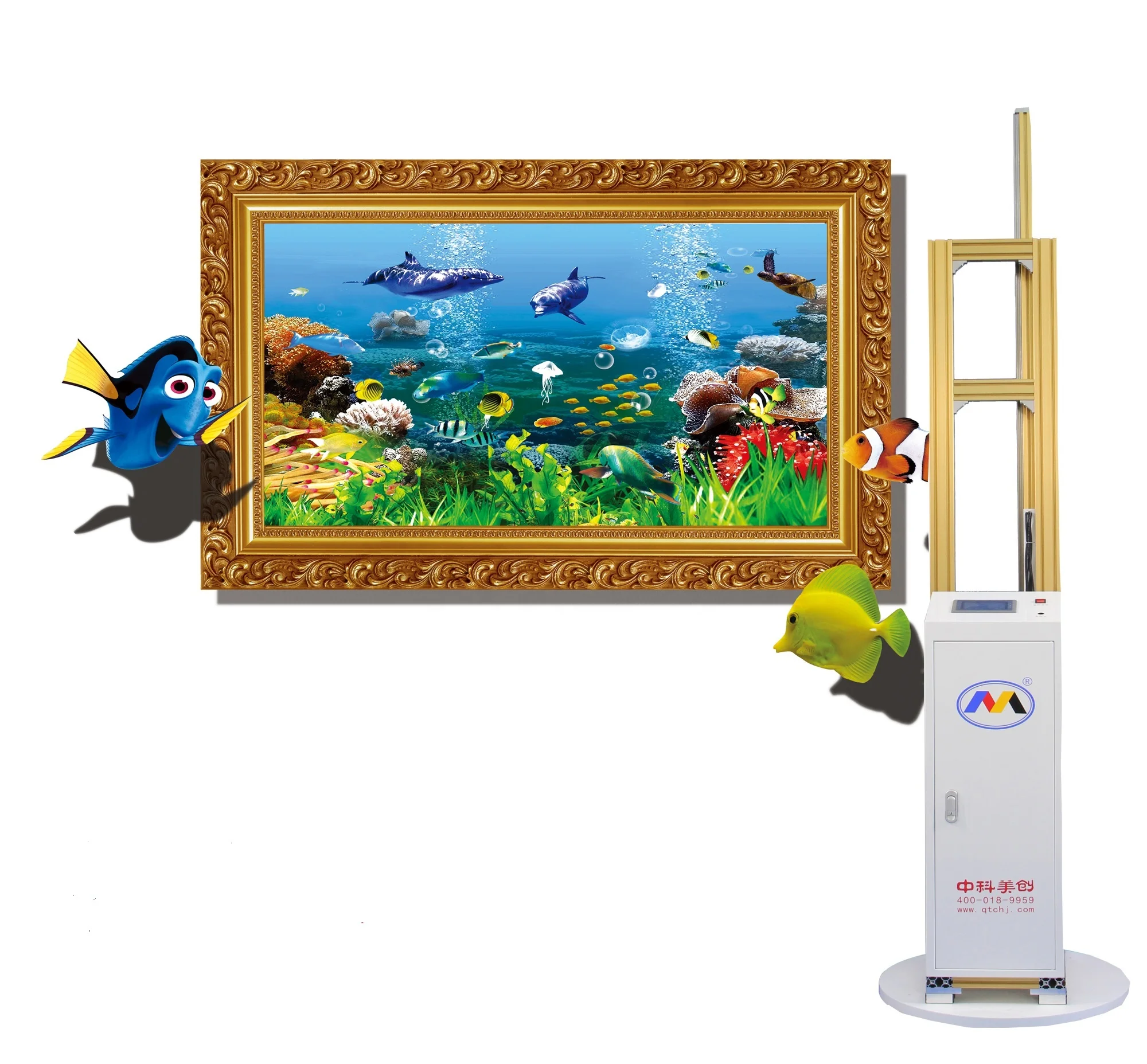 3D Wall Decor Wall Inkjet Mural Printer / Hot Outdoor Indoor Wall Printer